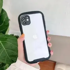 iPhone13Pro ケース 黒 クリア 耐衝撃 軽量 レンズ保護 男女兼用
