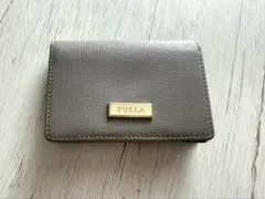 FURLA 名刺入れ　カードケース　グレー