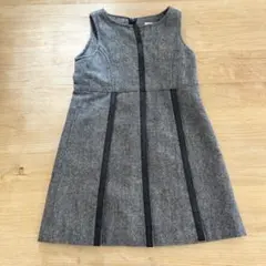 KUMIKYOKU グレー ノースリーブ ワンピース S