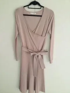 ROYAL PARTY(ロイヤルパーティー)カシュクールタックプリーツワンピース