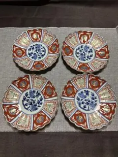 美濃焼 翔山窯 金彩錦絵 菊割 和皿 5枚 - メルカリ