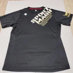 デサント バレーボール 練習着 Tシャツ メンズL ブラック ロゴのサムネイル