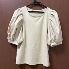 ジーユー ボリュームスリーブT Z イエロー M