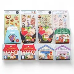 デザインシールセット　フレークシールセット　MADE IN JAPAN