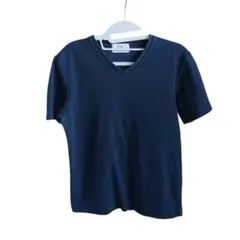 CK CALVIN KLEIN ネイビー Vネック Tシャツ 半袖