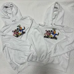 DISNEY BESTIES パーカー ホワイト Sサイズ Mサイズ 2枚セット