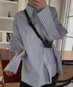 【willfully】slit drawstring sleeve SH