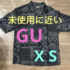 未使用に近い　GU五分丈オープンカラーシャツ（バンダナ柄）X Sのサムネイル