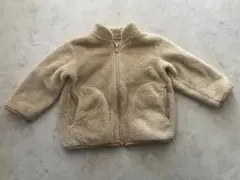 ベージュ フリースジャケット 100cm~