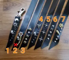 CALEE風　スタッズキーホルダー　牛革　ハンドメイド