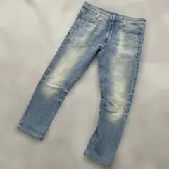 G star raw D-STAQ 3D SLIM　ユーズド加工　ストレッチ