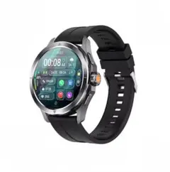 軍用規格 スマートウォッチ 2025年製 通話機能 LEDライ 丸型