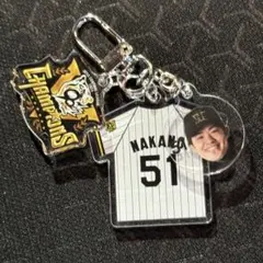 阪神タイガース シークレットフェイス＆ユニフォームアクリルキーホルダー 中野