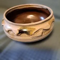 陶器製 睡蓮鉢 メダカ鉢 金魚鉢 飴釉 底穴なし 約18×18×16cm - メルカリ