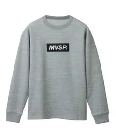 デサントスウェットS.F.TECH ボックスロゴ ワッフルクルーグレー L新品