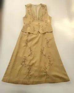 花もめん　刺繍セットアップ平成レトロ