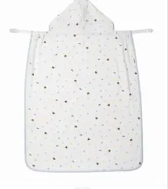 新品　ミキハウス　膝掛け フード付　ブランケット