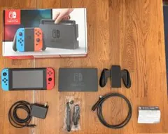 【箱あり】Nintendo Switch(Joy-Conカラー→赤/青)+付属品