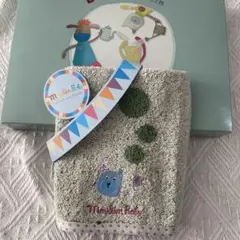 Moulin Roty 動物キャラクタータオル　ハンドタオル　グリーン