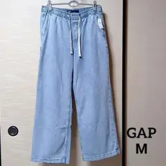 GAP　ハイライズ　ワイド　プルオンデニム