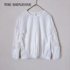 THE SHINZONE シンゾーン リボンスリーブブラウス プルオーバー 白 