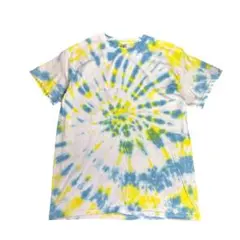 タイダイ柄　エスニック　 GILDAN製　半袖　コットン　M 古着　8Sa