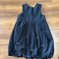 petit main ネイビー バルーンワンピース 120センチ