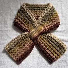 ミニマフラー　ハンドメイド　かぎ針編み16
