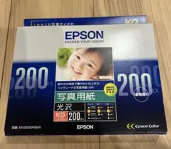 EPSON 写真用紙〈光沢〉KGサイズ（200枚入り）KKG200PSKR