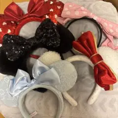 5点 ディズニーキャラクターカチューシャセット