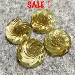No.6074   アンティークボタン　18mm×4個【ひボま】
