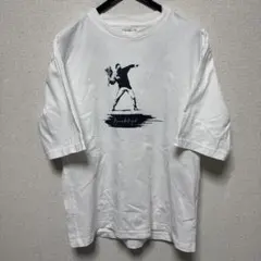 UNITED ARROWS バンクシー刺繍Tシャツ Lサイズ