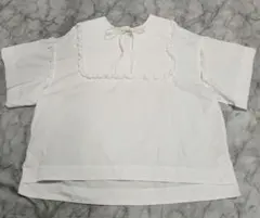 yori ❁フロッキードットカラーTee ホワイト　ヨリ yori フロッキードットカラーtee ホワイト-【美品】22バンタム右ハンドルHG