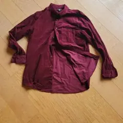 UNIQLO コーデュロイシャツ ボルドー XLサイズ