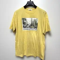 WEGO イエロー Tシャツ L 都市風景プリント717番