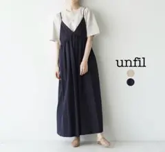 アンフィル unfil キャミソールドレス　ブラックのサムネイル
