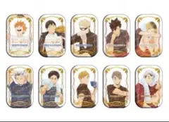 クールダウン　おすわりセット　ハイキュー スクエア缶バッジ セブンネット限定