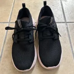 Skechers ブラック/ライトピンク スニーカー23.5cm