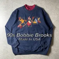 90s Bobbie Brooks 刺繍 スウェット 冬 秋 ユニセックス