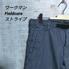 ワークマン　Fieldcore ストライプ カーゴパンツ