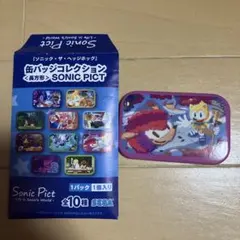ソニック 缶バッジ 長方形 SONIC PICT マイティー レイ