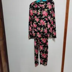 code allman フラワープリント セットアップ