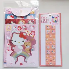 サンリオ ハローキティ ボリュームシールセット/ウサハナ タイルシール