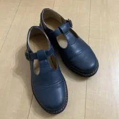 エヘカソポ Tストラップシューズ ローファー ネイビー　Lサイズ　24.5㎝のサムネイル