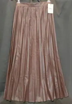 新品タグ付 GRL レザープリーツロングスカート M