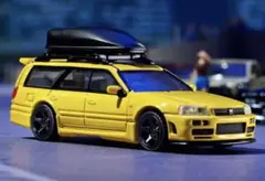 ホットウィール エリート64 日産ステージア 260RS GT-R R34 ホットウィール Elite 64 日産 ステージア R34顔 モッドショップ