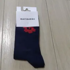 marimekko マリメッコ ソックス 靴下 ネイビー 花柄のサムネイル
