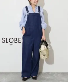 【美品】SLOBE IENA スローブイエナ デニムサロペット　オーバーオール