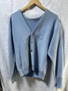 GU 水色 Vネック カーディガン
