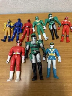 スーパー戦隊シリーズ ソフビ フィギュア 8体セット まとめ売り バンダイのサムネイル